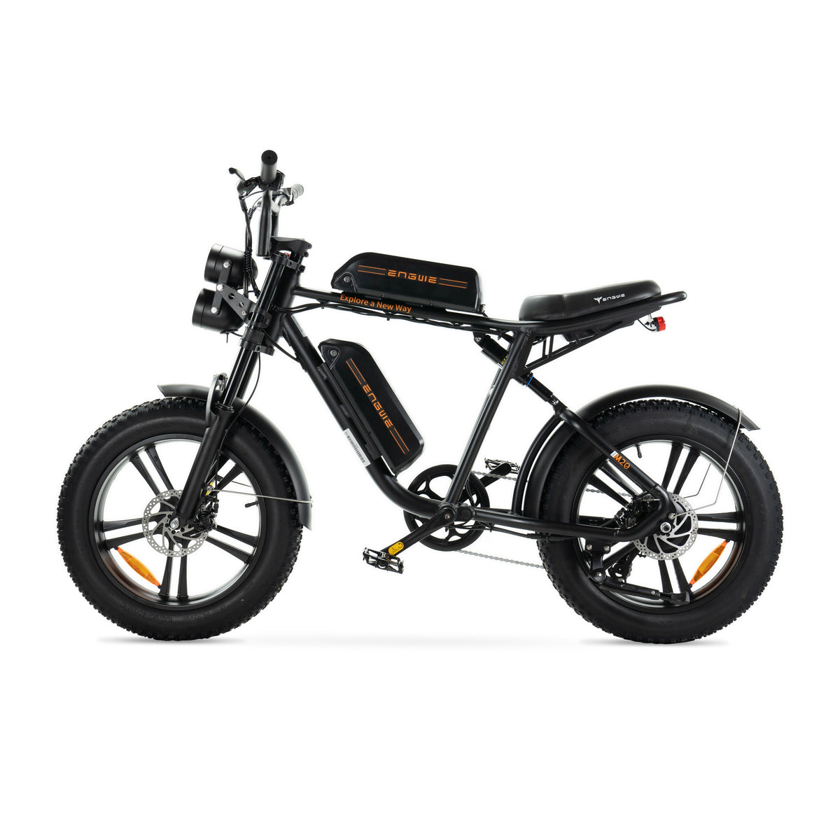 ENGWE M20 Zwart – dubbele accu, extra capaciteit